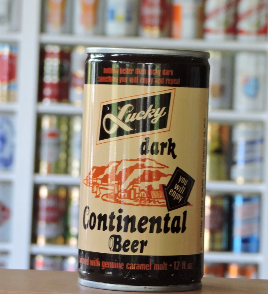 LUCKY DARK CONTINENTAL BEER, GENERAL BRG. SAN FRANCISCO, CA. 3 city CAN # 2-90-6 - Image 4 of 4