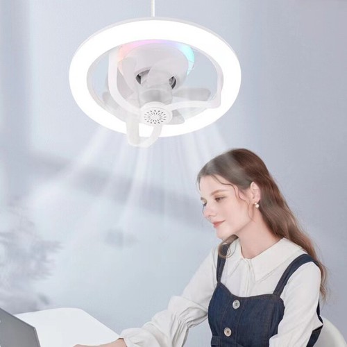 Scented Oscillating Table Fan Light For Soothing Sleep &Ambients Home Atmosphere - Picture 5 of 8