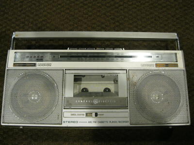 VINTAGE 1980's GE General Electric Radio Stereo Cassette Boombox 3-5285A Manual
