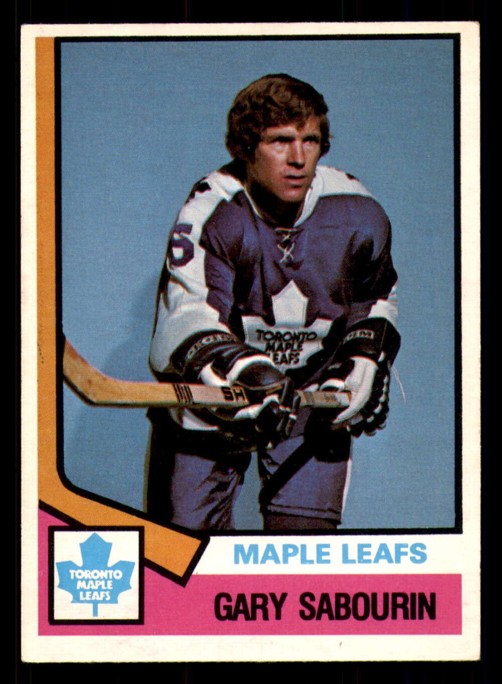 1974-75 O-Pee-Chee #368 Gary Sabourin Ex-Mint Maple Leafs