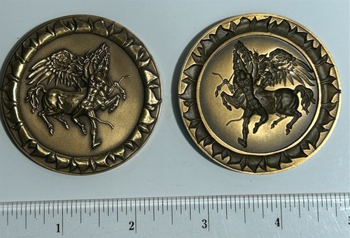 Frank Eliscu 1974 Two-piece medals set in Bronze and silver (4-pieces total) - Picture 6 of 8