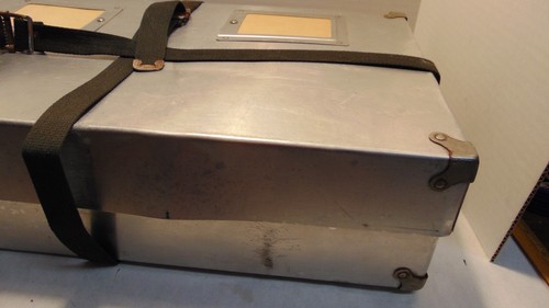 VINTAGE ALUMINUM SHIPPING BOX MAILING CONTAINER - Picture 2 of 7