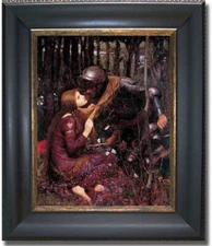 Black & Gold Framed Lady without Pity by Waterhouse Canvas Art (18 in x 15 in)