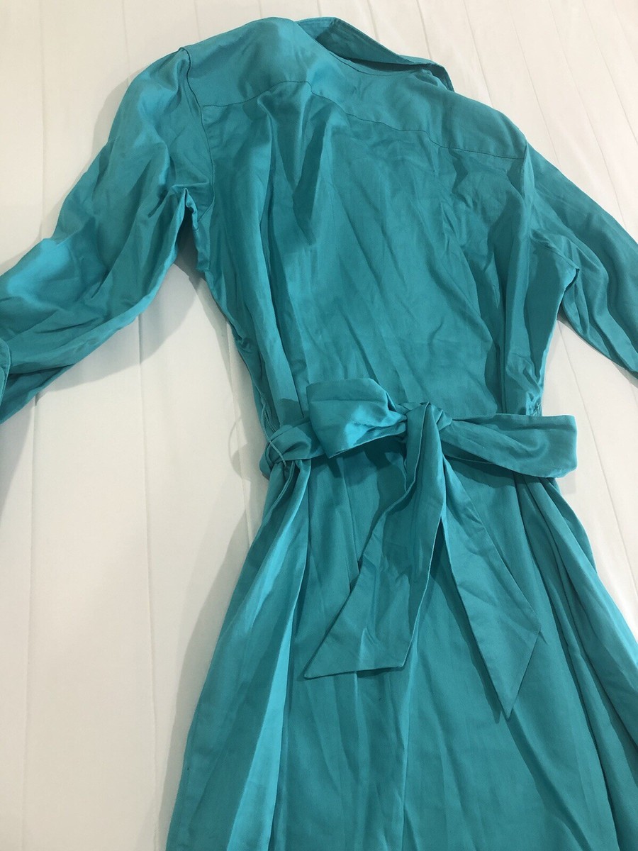 turquoise knee length dress Ralph Lauren Long Sleeve NWT 14W Women bridal