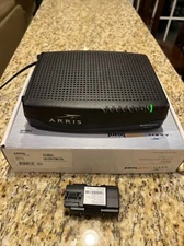 ARRIS - SURFboard 8 x 4 DOCSIS 3.0 Telephony Voice Cable Modem - Black TM822R
