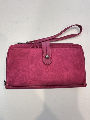 Sakroots Corin Flap Wallet Pink Paisley Floral Print WITH STRAP - Picture 6 of 9