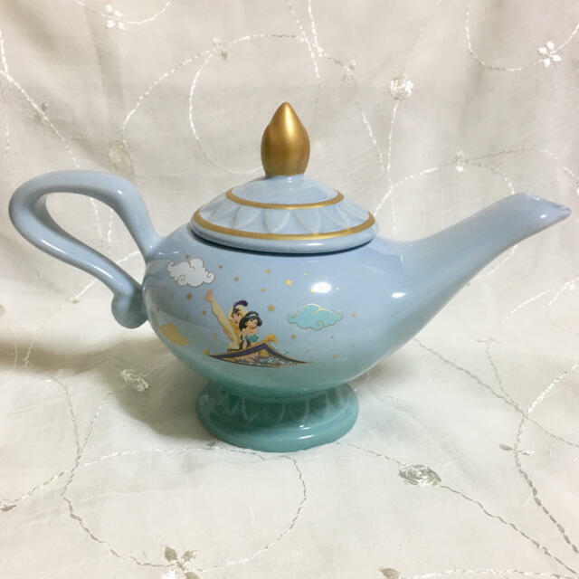 Aladdin Jasmine Magic Lamp Teapot Porcelain Tokyo Disney Resort