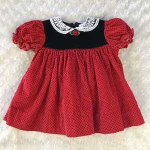 red lace baby dress