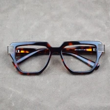 Retro Square Thick Acetate Eyeglasses Frames Recessed Reading Glasses Men Women