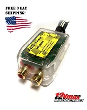 NEW Speaker to High to Low RCA Converter Car with Built-in 12V Remote Turn On