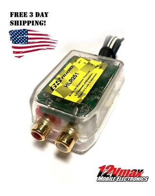 #ad NEW Speaker to High to Low RCA Converter Car with Built in 12V Remote Turn On $13.99