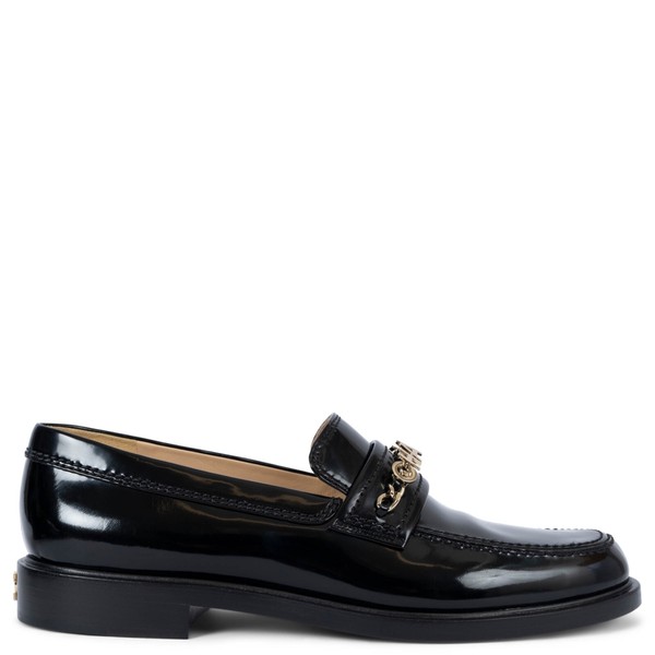 70202 Original Chanel Schwarz Lack 22C Dubai Penny Halbschuhe Flats Schuhe 42 Fit 41