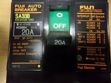 FUJI SA33B BB3ASB-020 20A 550V 3-POLE CIRCUIT BREAKER