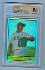 NEFTALI FELIZ 2010 TOPPS HERITAGE REFRACTOR BGS 9.5 