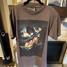 Vintage 1995 Batman Forever Movie Promotional T-Shirt Size L