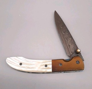 Cuchillo Plegable Hecho a Medida MOP Perla Damasco Appaloosa AP Jangtanong? Tailandia
