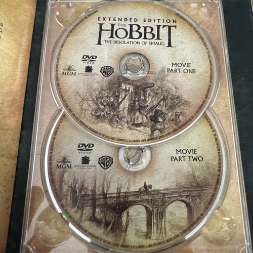 The Hobbit Trilogy Extended Edition DVD Black Box *Hard To Find* - Picture 11 of 16