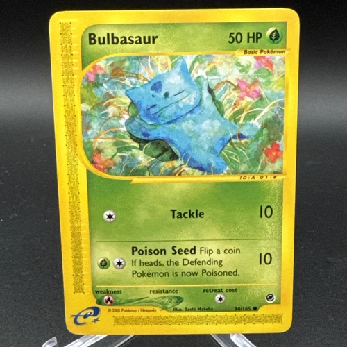 Bulbasaur 94/165 Expedition Common Pokémon TCG Regular 2002 LP