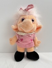 Trolio Trolls Valentine Pink Hearts Plush Doll – Chosun Int’l VTG 1992