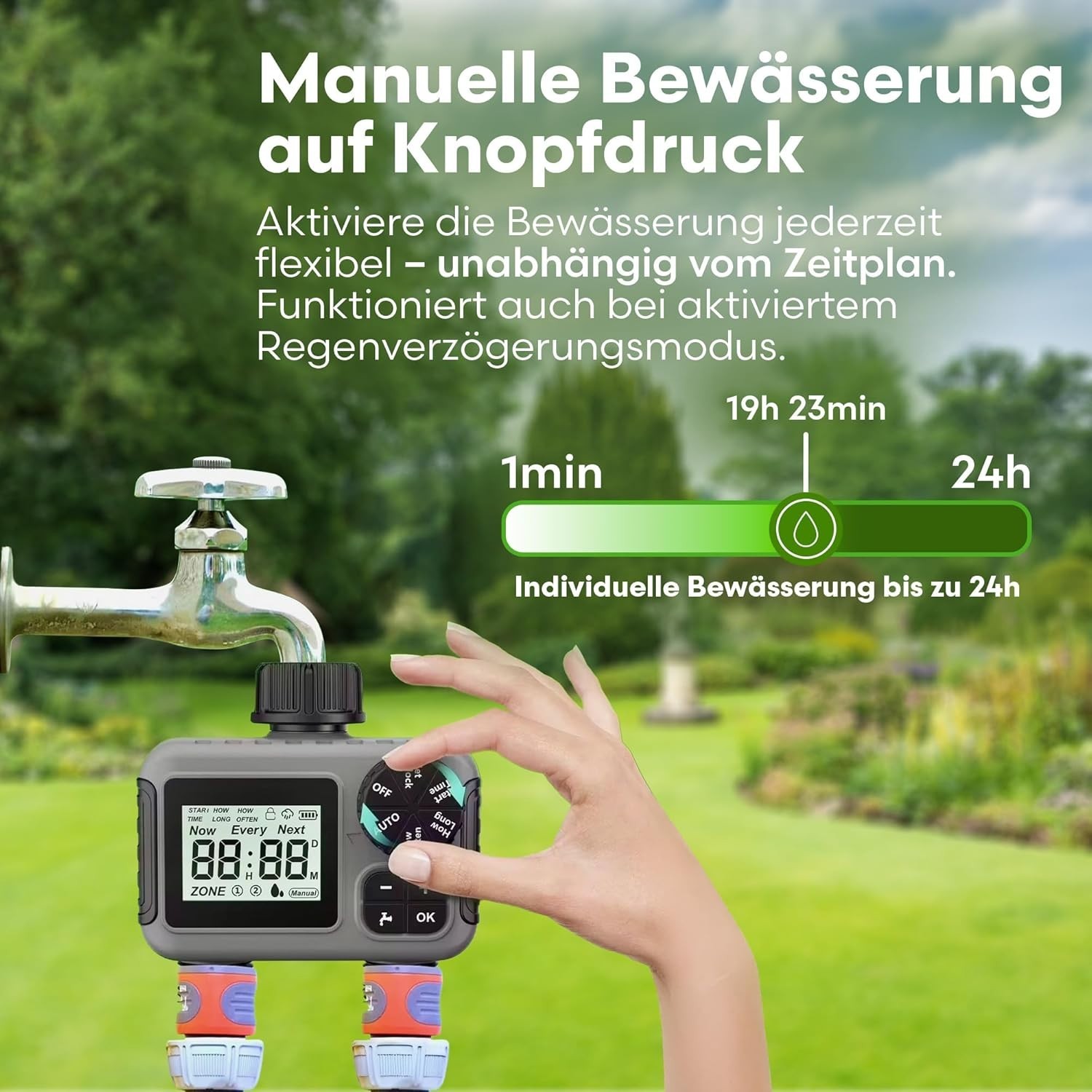 Minuterie avec 2 sorties rainfactory programmateur étanche IP55 - 4