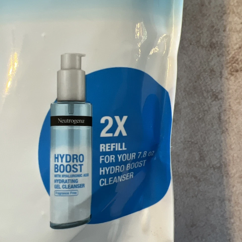 NEUTROGENA Hydro Boost con ácido hialurónico gel limpiador recarga 16 oz NUEVO Foto 2 de 3