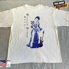 Rare MALICE MIZER Band and Guitar Short Sleeve Full Size Unisex T-shirt