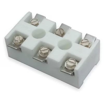 Tempco Ehd-108-121 Ceramic Terminal Block, 1-1/4X2-7/16 In.
