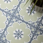 Floor Pops Daphne Sage Green 30.48cm x 30.48cm Self-Adhesive Vinyl Floor Tiles