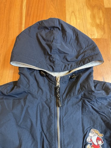 Disney Vintage Grumpy Heavyweight Windbreaker Jacket Size Large Blue - Picture 5 of 7