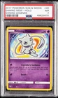 2017 POKEMON SUN & MOON SHINING LEGENDS #40 SHINING MEW-HOLO PSA 7
