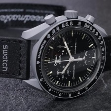 Omega Swatch MoonSwatch Mission to the Moon Black Men's Watch SO33M100