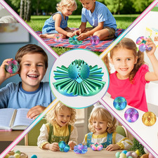 Gear Ball Fidget Toys Steampunk Gear Sphere Stress Relief for Kids Adults 3D ...