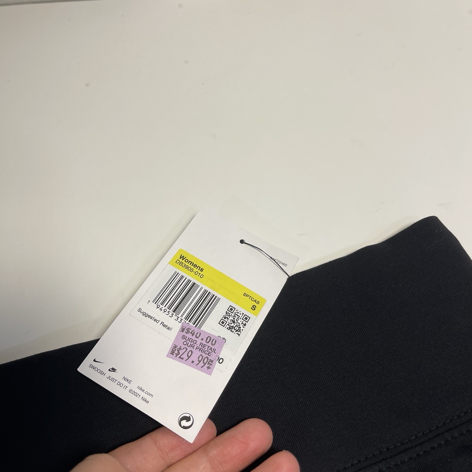 Nike Bike Shorts Size Small Black Cotton Blend Sports Training NWT thumbnail 7