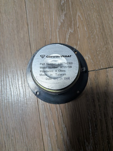CERWIN VEGA DOME TWEETER SPEAKER 4 OHM LSETH2100 USED ... 1 ONLY