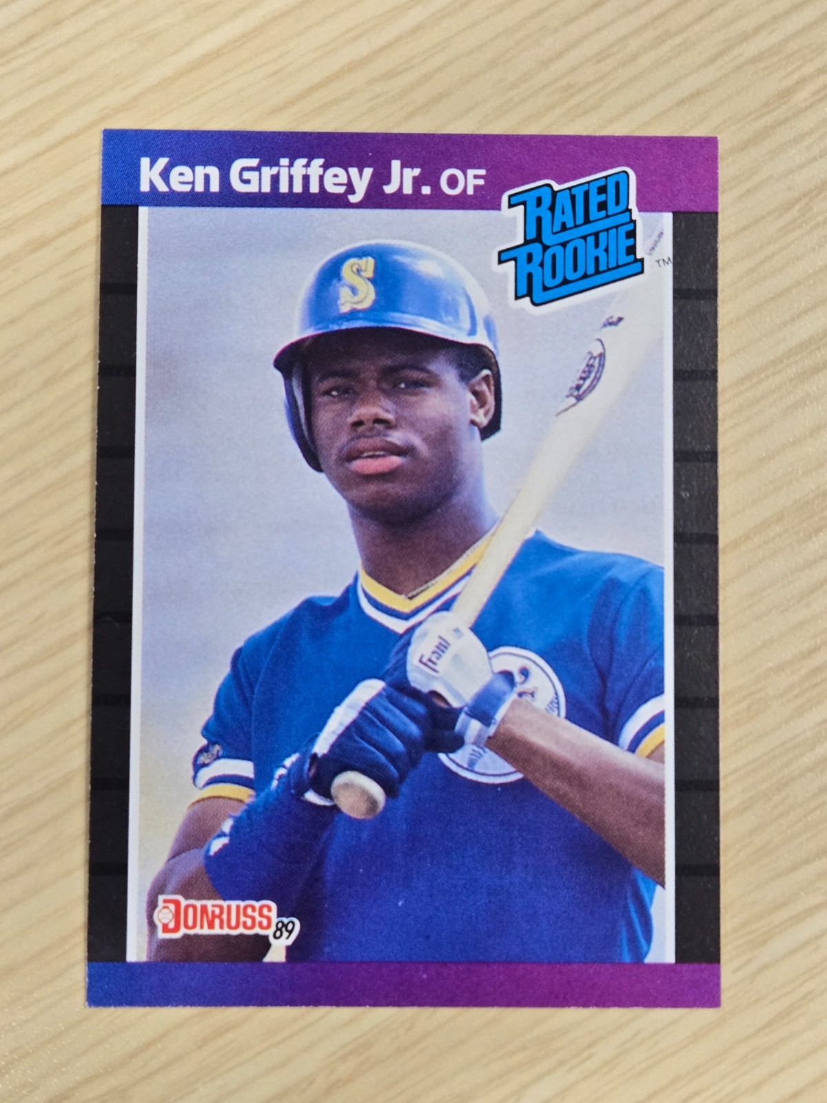 KEN GRIFFEY, JR. - 1989 Donruss Rated Rookie - RC - #33 - Near Mint-Mint
