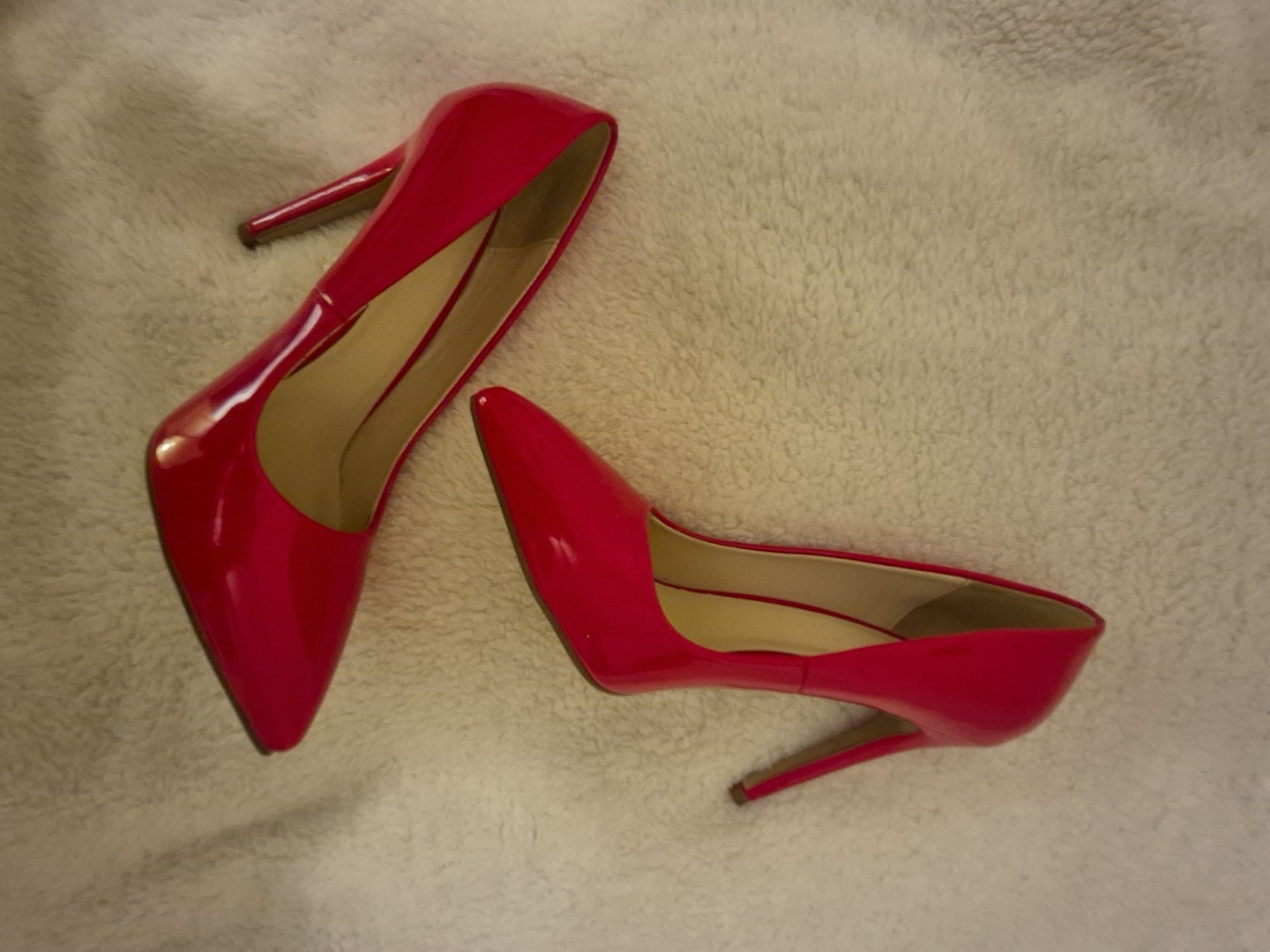 Red Patent Leather Stiletto Heels