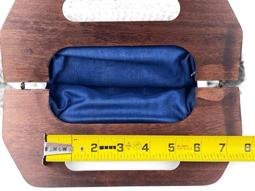 Borsa Bermuda Vintage Striscione Casa Borsetta Manico e Copri Legno - Foto 6 di 18
