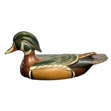 Big Sky Carvers Ducks Unlimited Wood Duck Drake Decoy By Chris Linn
