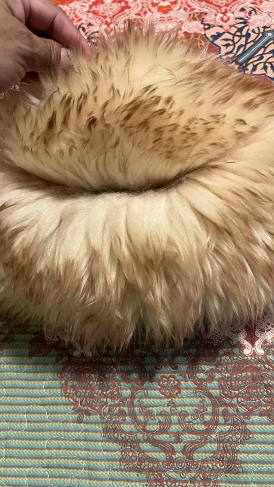 Женская меховая шляпа подлинный окрашенный итальянский ягненка кожи стриженный мех сделано в Италии имеет ярлык - Изображение 2 из 4