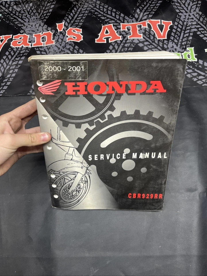 Руководство по ремонту заводской сервисной мастерской Honda от оригинального производителя 2000-2001 CBR929RR 61MCJ01 B6 - Изображение 2 из 3