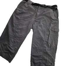 Columbia Omni Shade Sun Protection Cargo Hiking Pants Womens Size 10 Gray