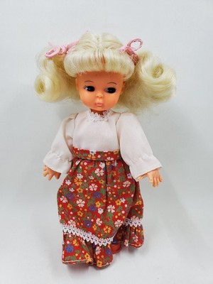 Vintage Vinyl And Plastic Blonde Hair 6.5'' Doll Hong Kong