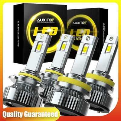 LED 9005+H11 Headlights Hi/Lo Beam Combo Bulbs Super Bright 6500K White