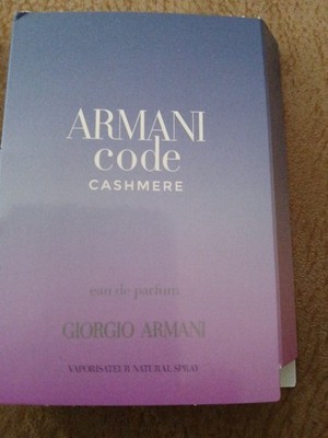 1 x Armani code cashmere Duftprobe Probe Neu 