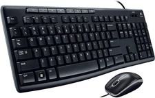 Logitech MK200 Media Corded Keyboard and Mouse Combo