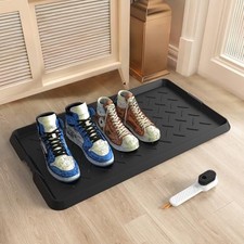 Heavy Duty Boot Trays Natural Rubber Shoe Mat Tray for Entryway with Shoes