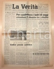 1953 LA VERITÀ Mostra di Tono ZANCANARO - Scandalo delle Reggiane *Giornale