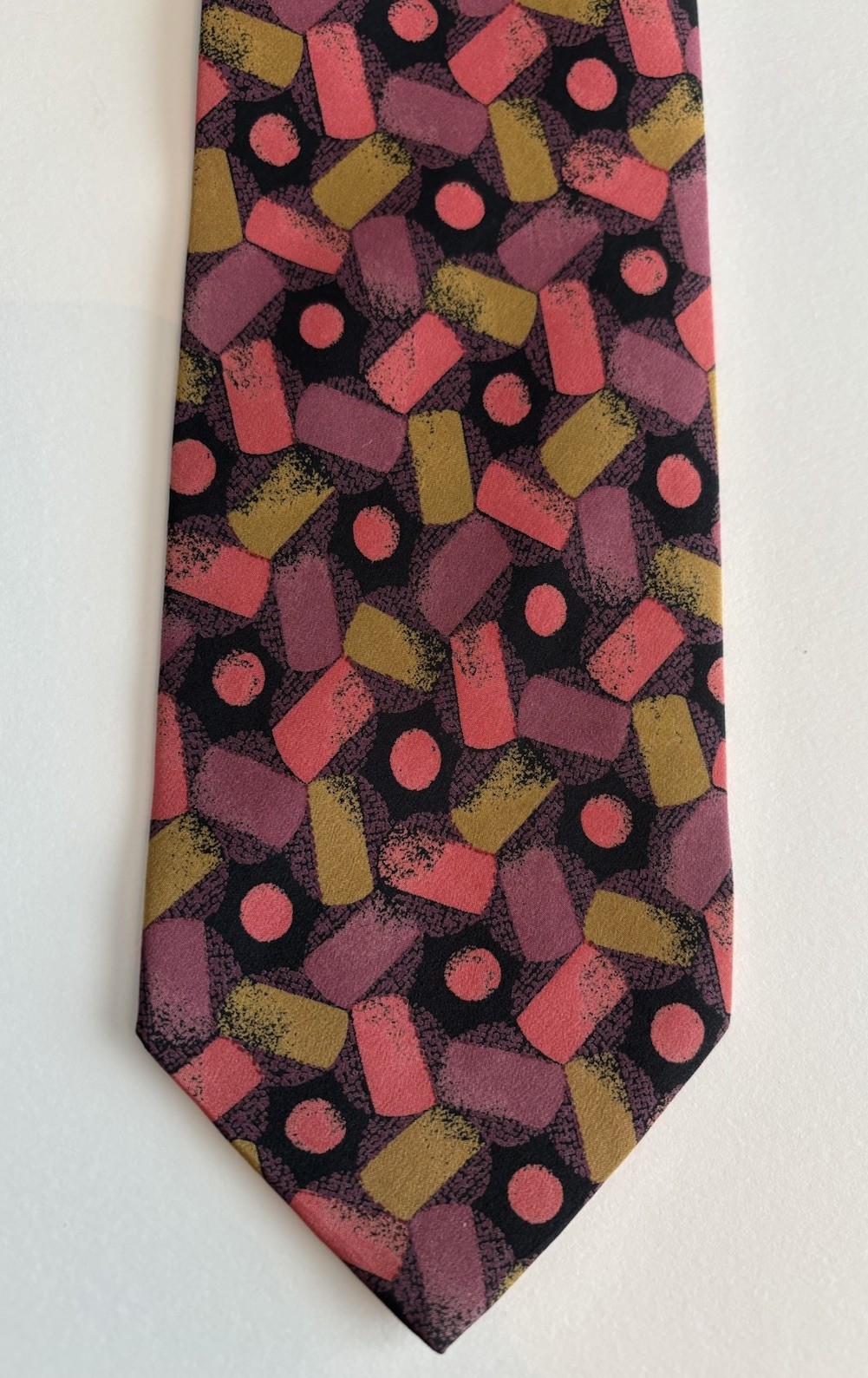 Vintage YSL Yves Saint Laurent Retro 100% Silk Ti… - image 1