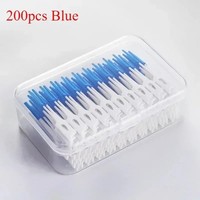 200x Interdental Sticks Dental Floss Teeth Tooth Toothpick Oral Care Clean Brush
