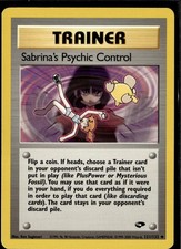 Sabrina's Psychic Control 121/132 Uncommon Gym Challenge Pokemon Unlimited NM on eBay